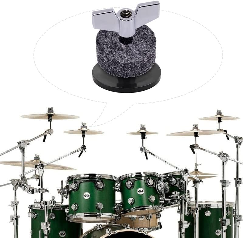 CCeCCe 10 Pack Cymbal Stand Felts Washer Replacement Drum Cymbal Felt Pads with Cymbal Felts Sleeves Set for Boom Cymbal Stand Straight Cymbal Stands Holder Clamp Arm Hi-Hat Stand - Image 2